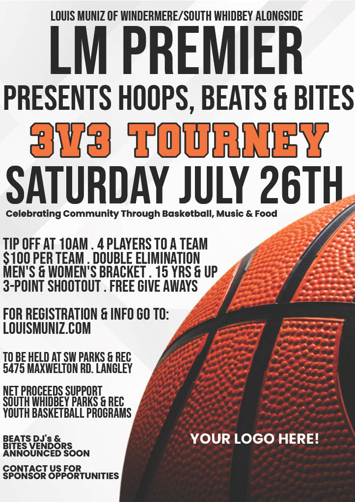 3v3 Basket Ball Tourney Flyer