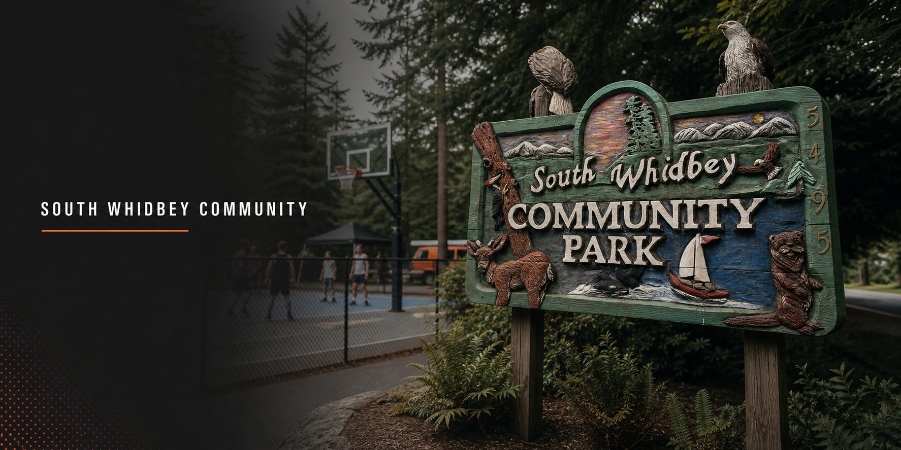South Whidbey Community Park setting for Hoops Beats and Bites
